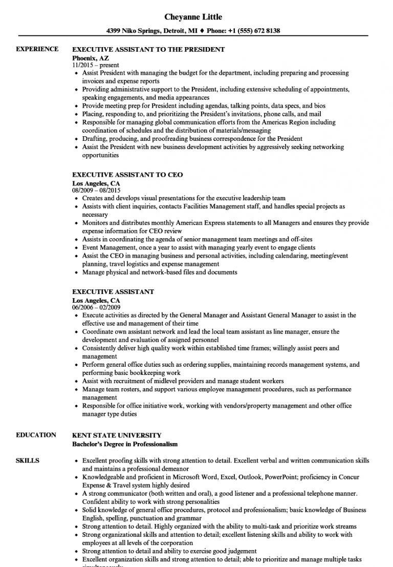 Executive Assistant Resume Executive Assistant Resume Samples Velvet