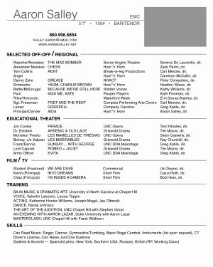 Acting Resume Template 20 New Acting Resume Template Pdf Maotme Life Maotme Life