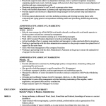 Administrative Assistant Resume Administrative Assistant Marketing Resume Sample administrative assistant resume|wikiresume.com