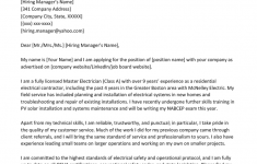 Application Cover Letter Electrician Cover Letter Example Template application cover letter|wikiresume.com