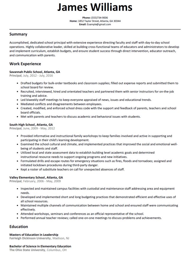 Building Your Best Assistant Principal Resume - wikiresume.com