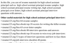 Assistant Principal Resume Top8highschoolassistantprincipalresumesamples 150706161608 Lva1 App6891 Thumbnail 4 assistant principal resume|wikiresume.com