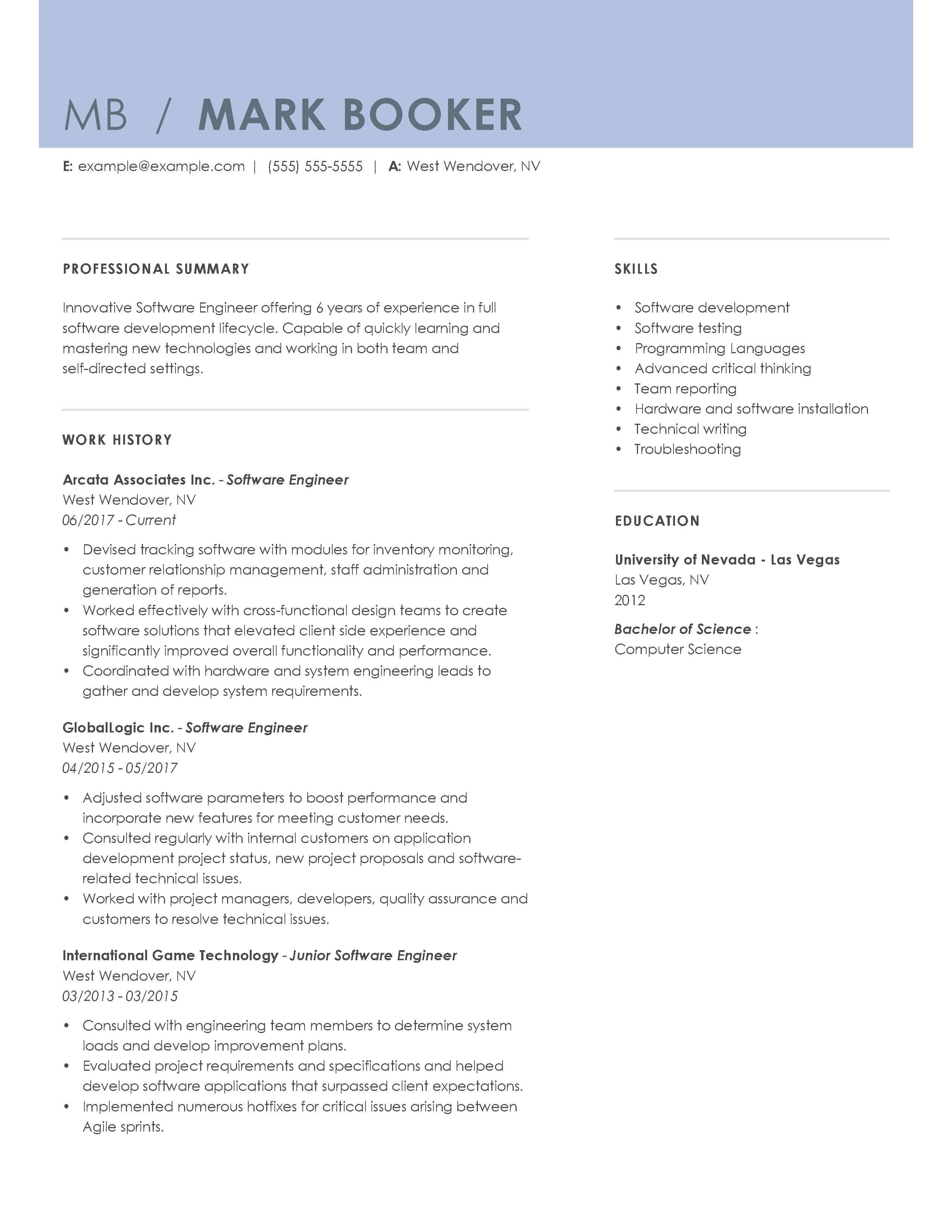 Basic Resume Examples  30 Resume Examples View Industry Job Title