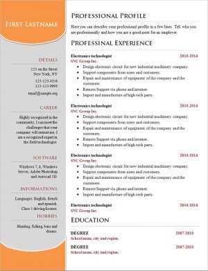Basic Resume Examples  Simple Resume Examples Basic Resume Template 53 Free Samples