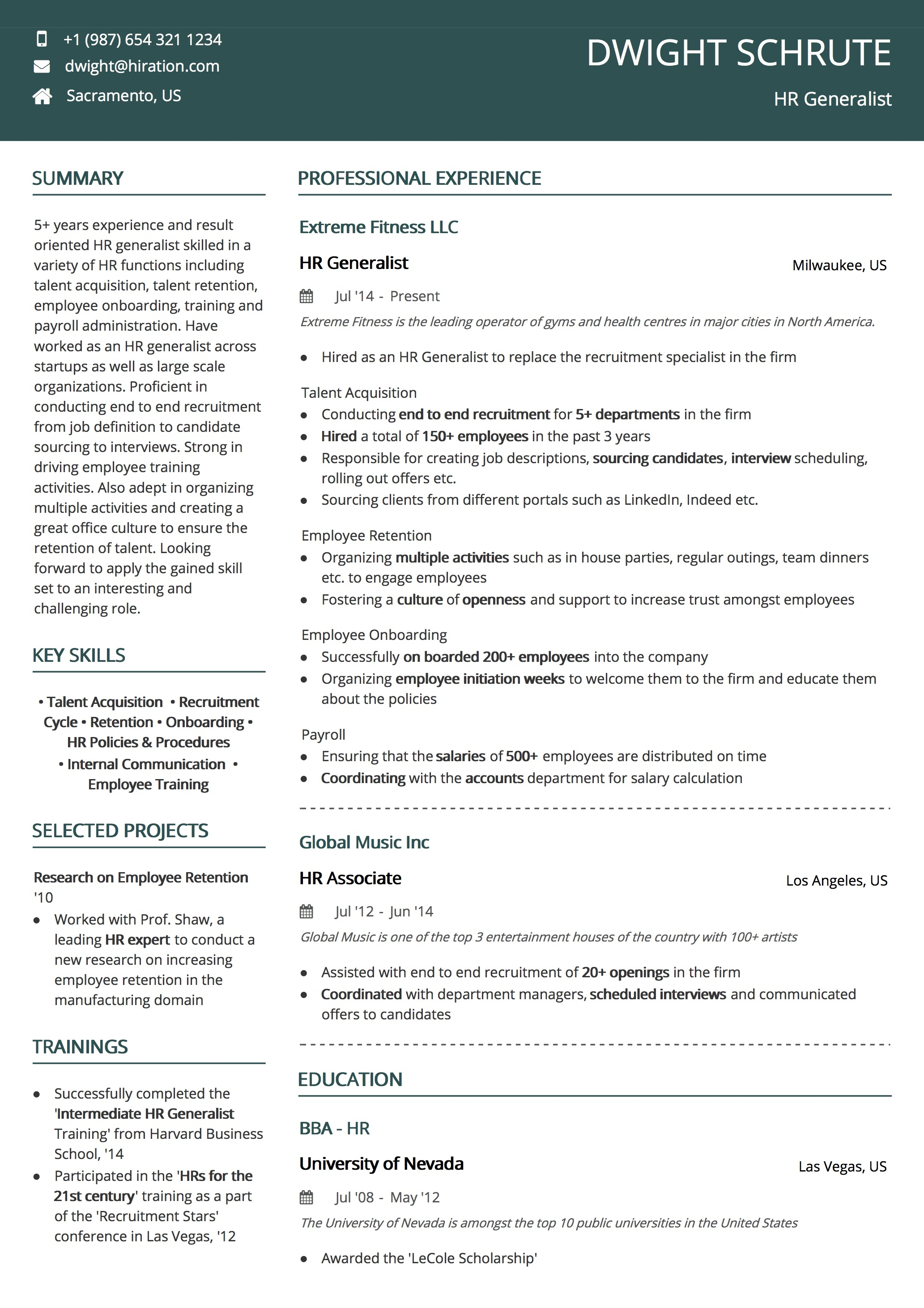 Basic Resume Template 30 Resume Templates For Every Professional Hiration