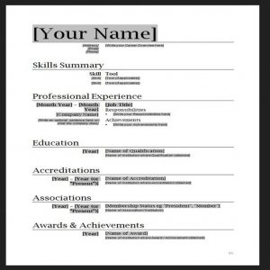 Basic Resume Template Archaicawful Basic Resume Template Word Professional Format Doc