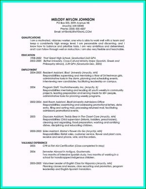 Basic Resume Template Basic Resume Template For High School Graduate Specialized Cool