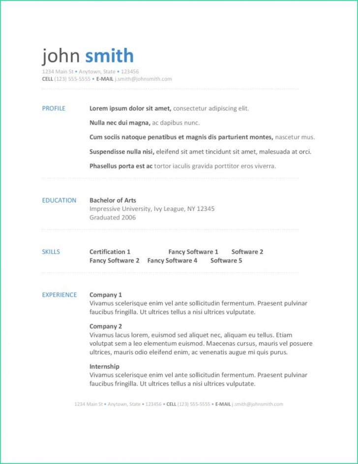 Important Points in a Basic Resume Template - wikiresume.com