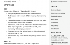 Best Resume Format Chef Resume Example Template best resume format|wikiresume.com