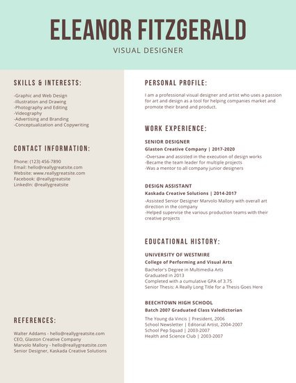 Best Resume Template Customize 1077 Resume Templates Online Canva