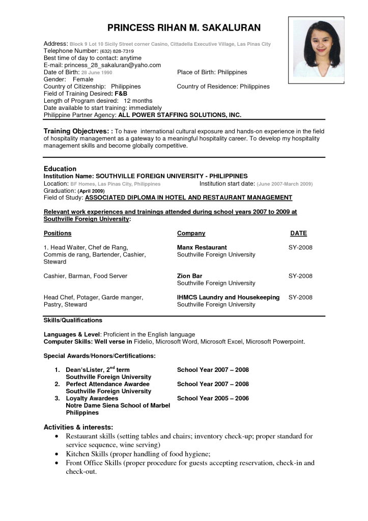 Best Resume Template Download Resume Formats Write The Best Resume