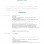 Business Analyst Resume Senior Business Analyst Cv Example Monte business analyst resume|wikiresume.com