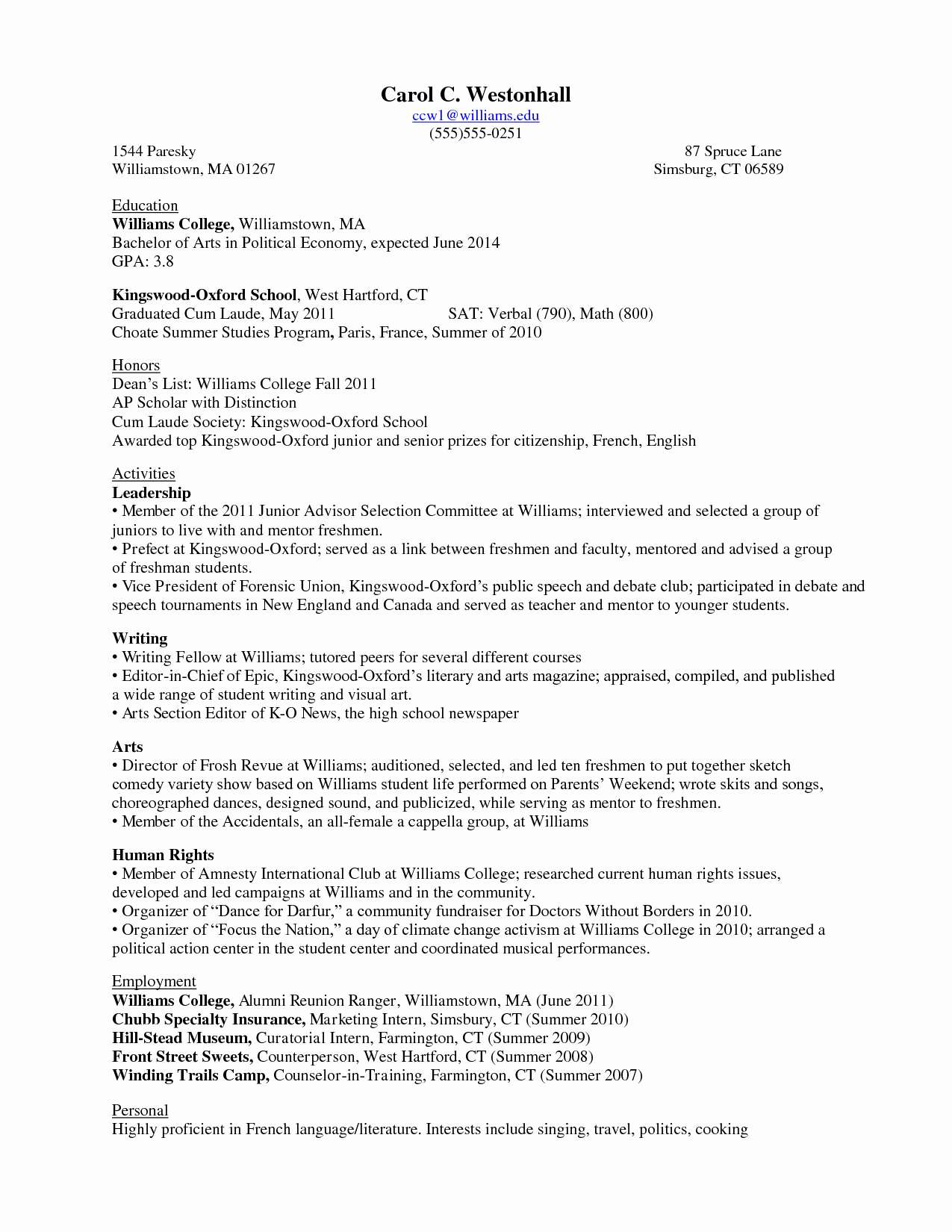 College Resume Template 008 College Freshman Resume Template Best Sample Resumes North