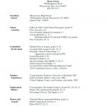 College Resume Template College Admission Application Word Admissions For Entrance Download Applicant Resume Template Templates college resume template|wikiresume.com