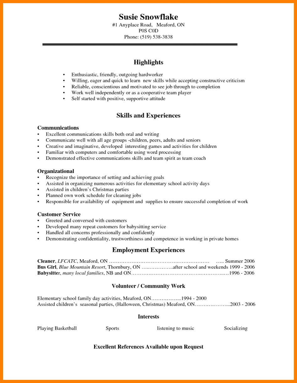 College Resume Template High School Student Resume Template For College Resume Examples For