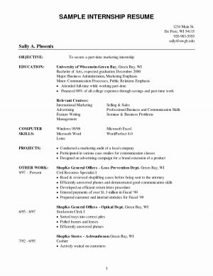 College Resume Template Internship Resume Forllege Students Guide Examples Template Simple