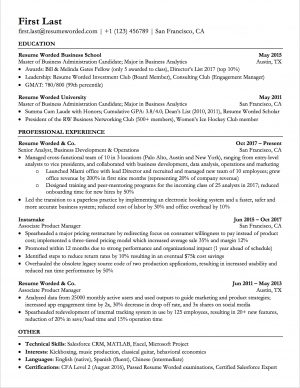 College Resume Template Professional Ats Resume Templates For Experienced Hires And College