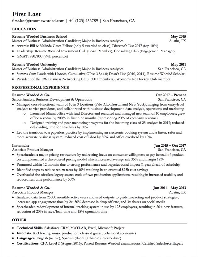 How to Make a Good College Resume Template - wikiresume.com