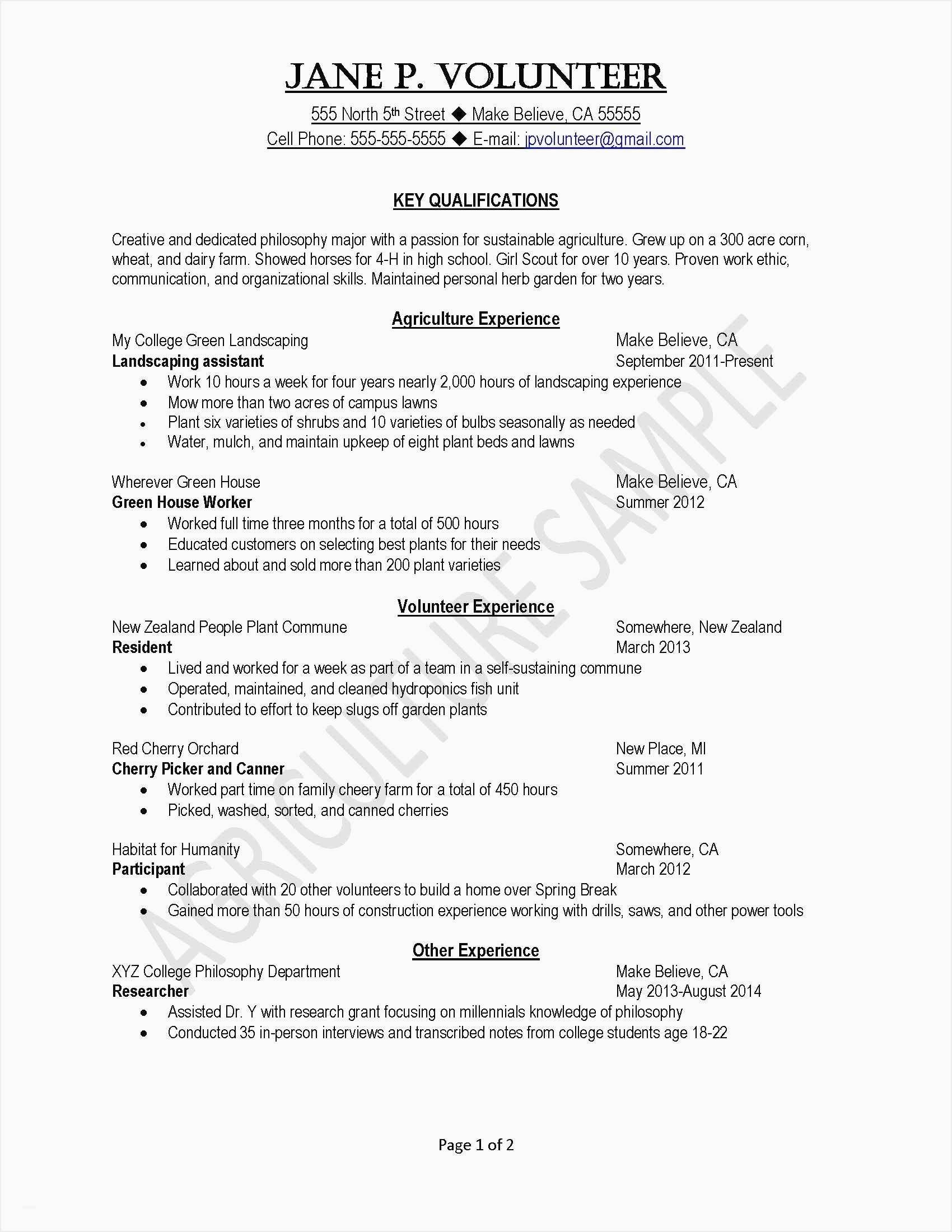 College Resume Template Resume Sample College Student Valid Federal Resume Template New