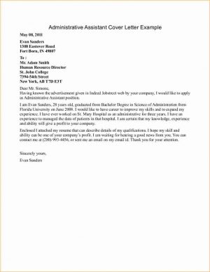 Cover Letter Example Administrative Cover Letter Examples For Administrative Assistant Positions For