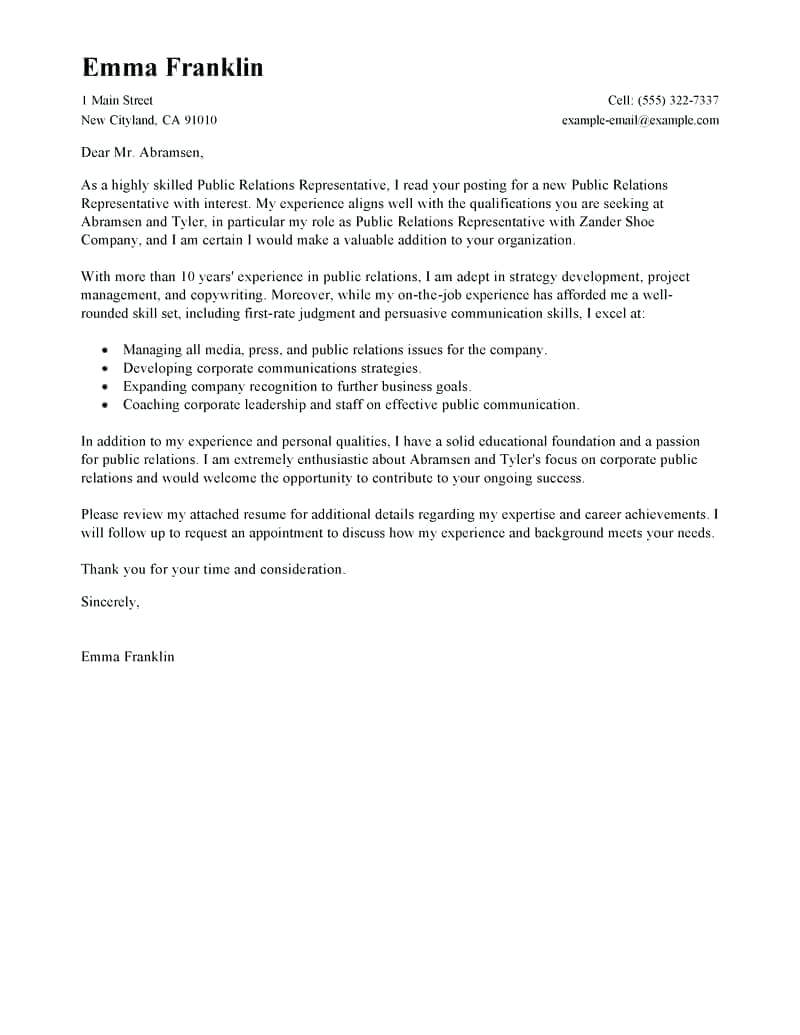 Cover Letter Example Templates The Cover Letter Examples Below Are An Important Resource You Can