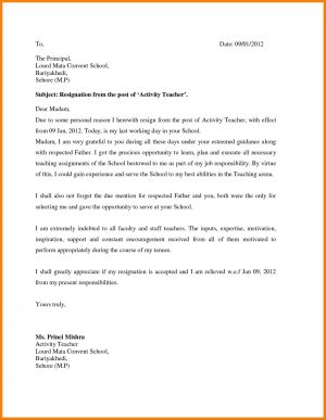 Cover Letter For Teachers Experience Letter Format Teaching Fresh Experien Perfect Teaching