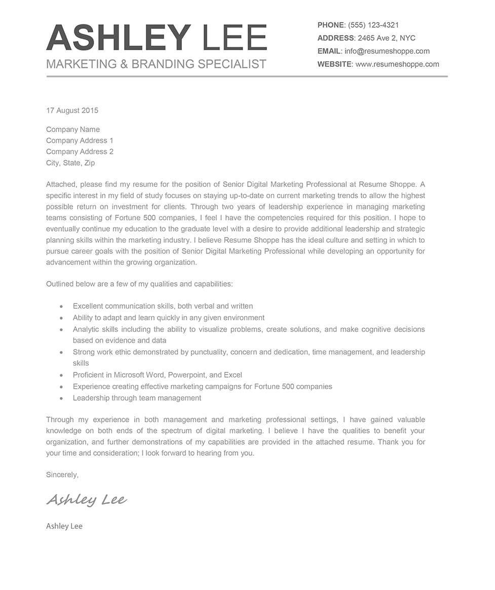 Cover Letters Template  Mac Pages Cover Letter Template Examples Letter Template Collection