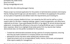 Creating A Resume Administrative Assistant Cover Letter Example Template creating a resume|wikiresume.com