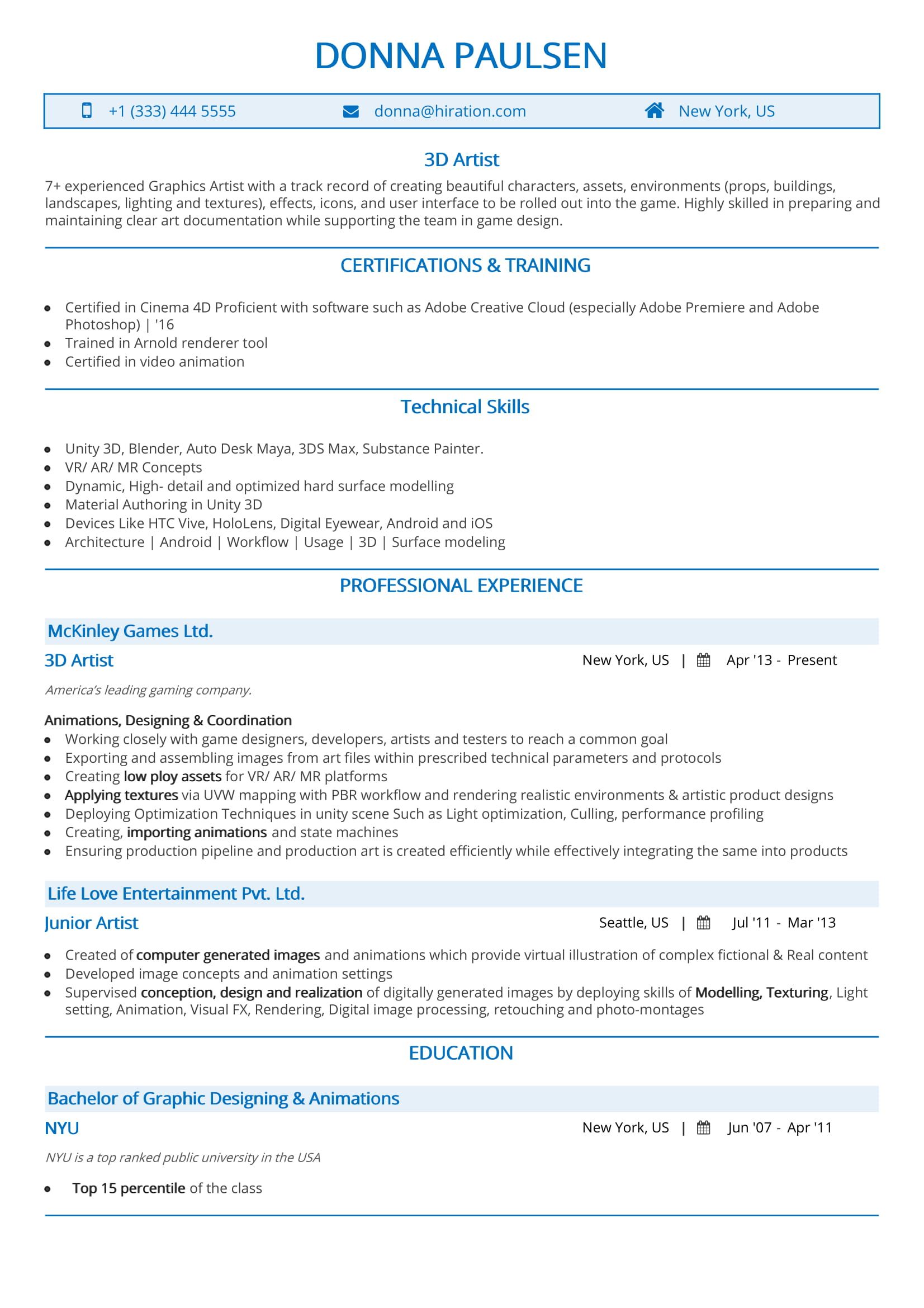 Creating A Resume Content Template Artist Resume 1 creating a resume|wikiresume.com