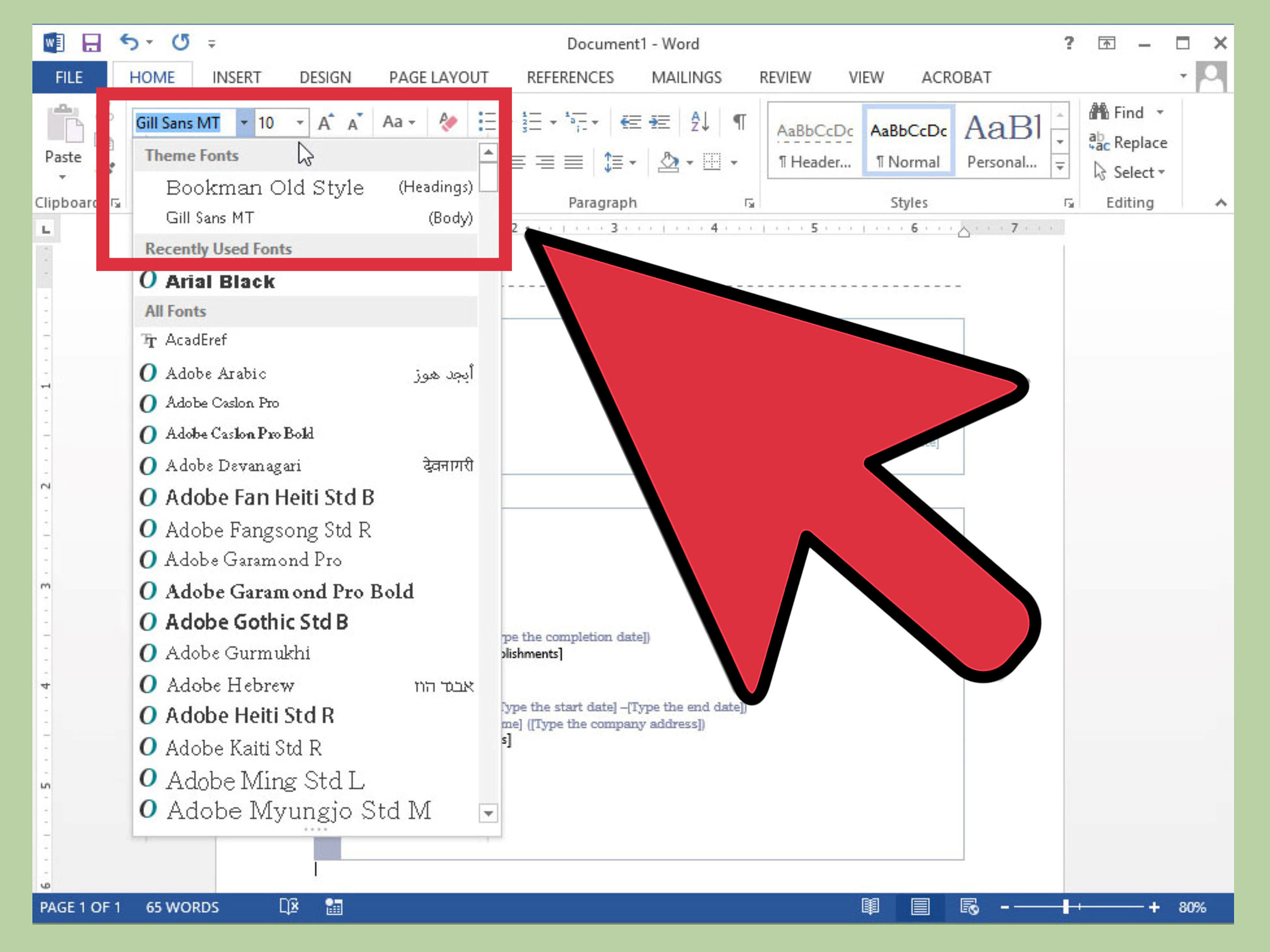 Creating A Resume Create A Resume In Microsoft Word Step 17 Version 2 creating a resume|wikiresume.com