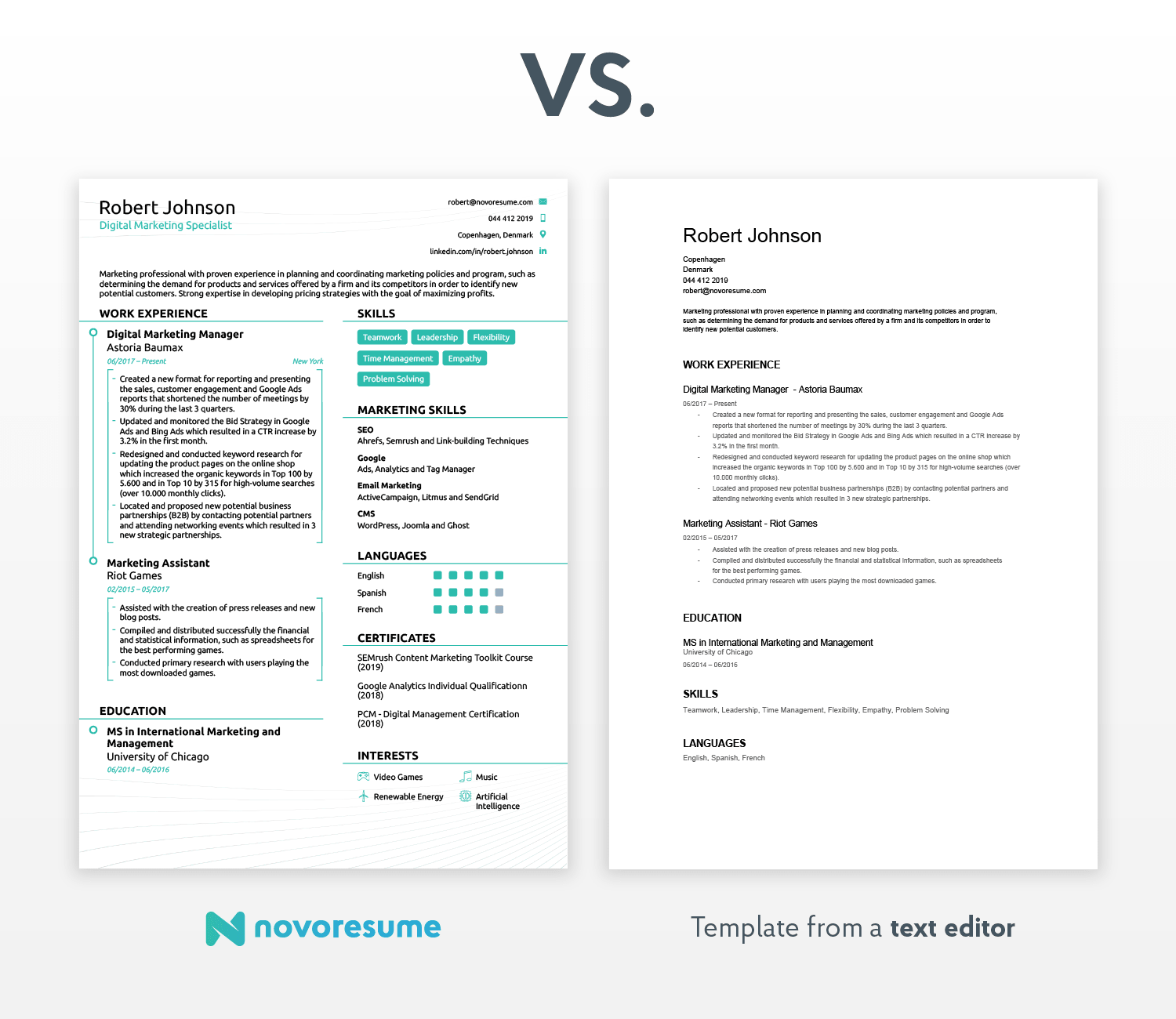 Creating A Resume Modern Template creating a resume|wikiresume.com