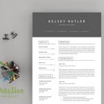 Creative Cover Letters Two Page Minimal Resume Template And A Cover Letter Creative Market creative cover letters|wikiresume.com
