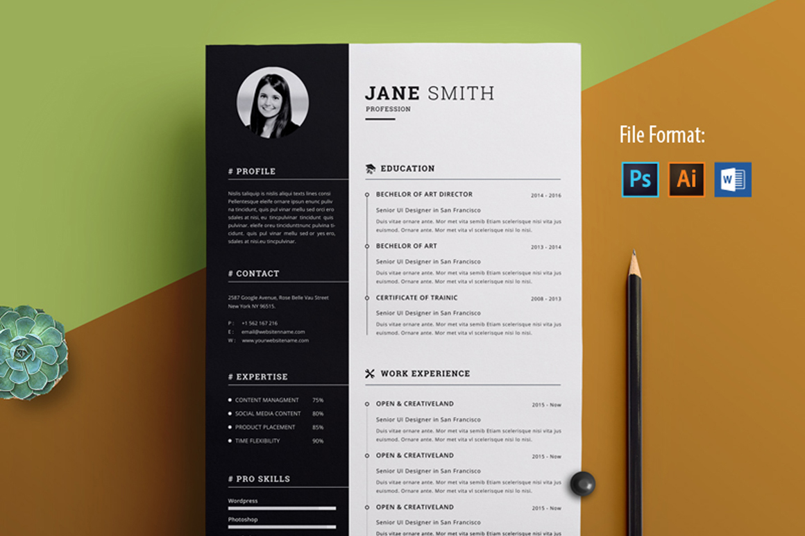 Creative Resume Template Free Image Preview creative resume template free|wikiresume.com