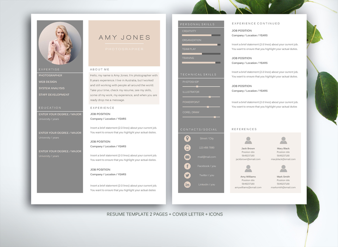 Creative Resume Templates Resume Template By Fortunelle Resumes 1 creative resume templates|wikiresume.com