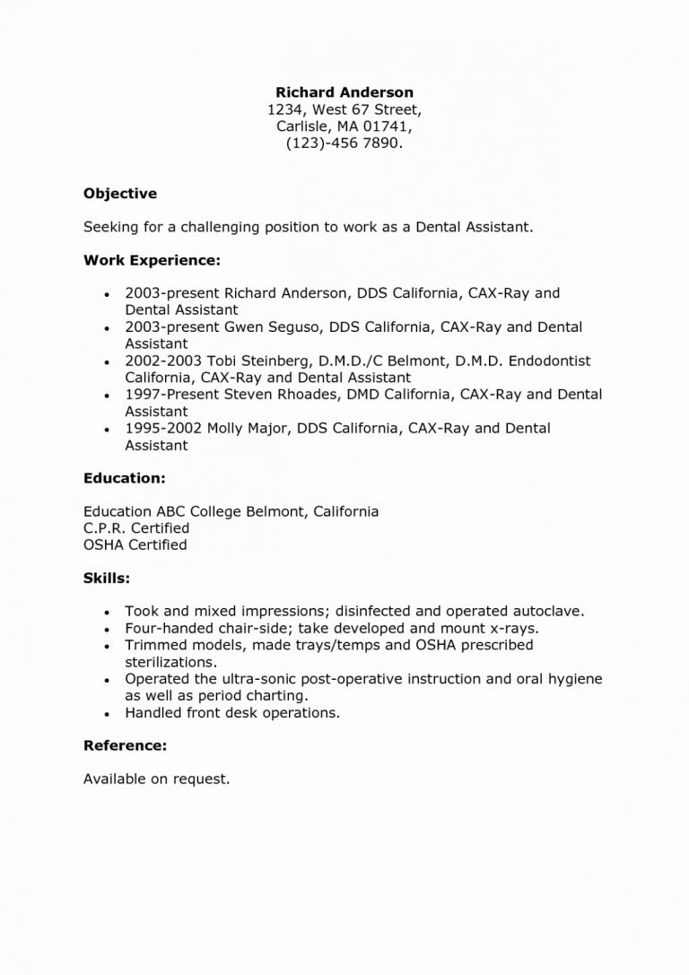 Points to Include on a Dental Assistant Resume - wikiresume.com