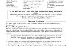 Education On Resume Preschool Teacher education on resume|wikiresume.com