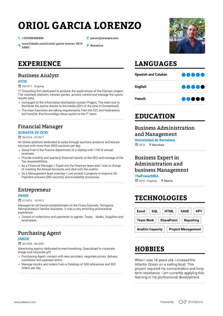 Example Of A Resume - wikiresume.com