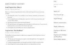Example Of A Resume Example Resume Copywriter 5 example of a resume|wikiresume.com