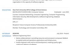 Example Of A Resume Internship 0 Years Of Exp example of a resume|wikiresume.com