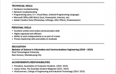 Example Of A Resume Sample Resume Format For Fresh Graduates Single Page 13 1 example of a resume|wikiresume.com