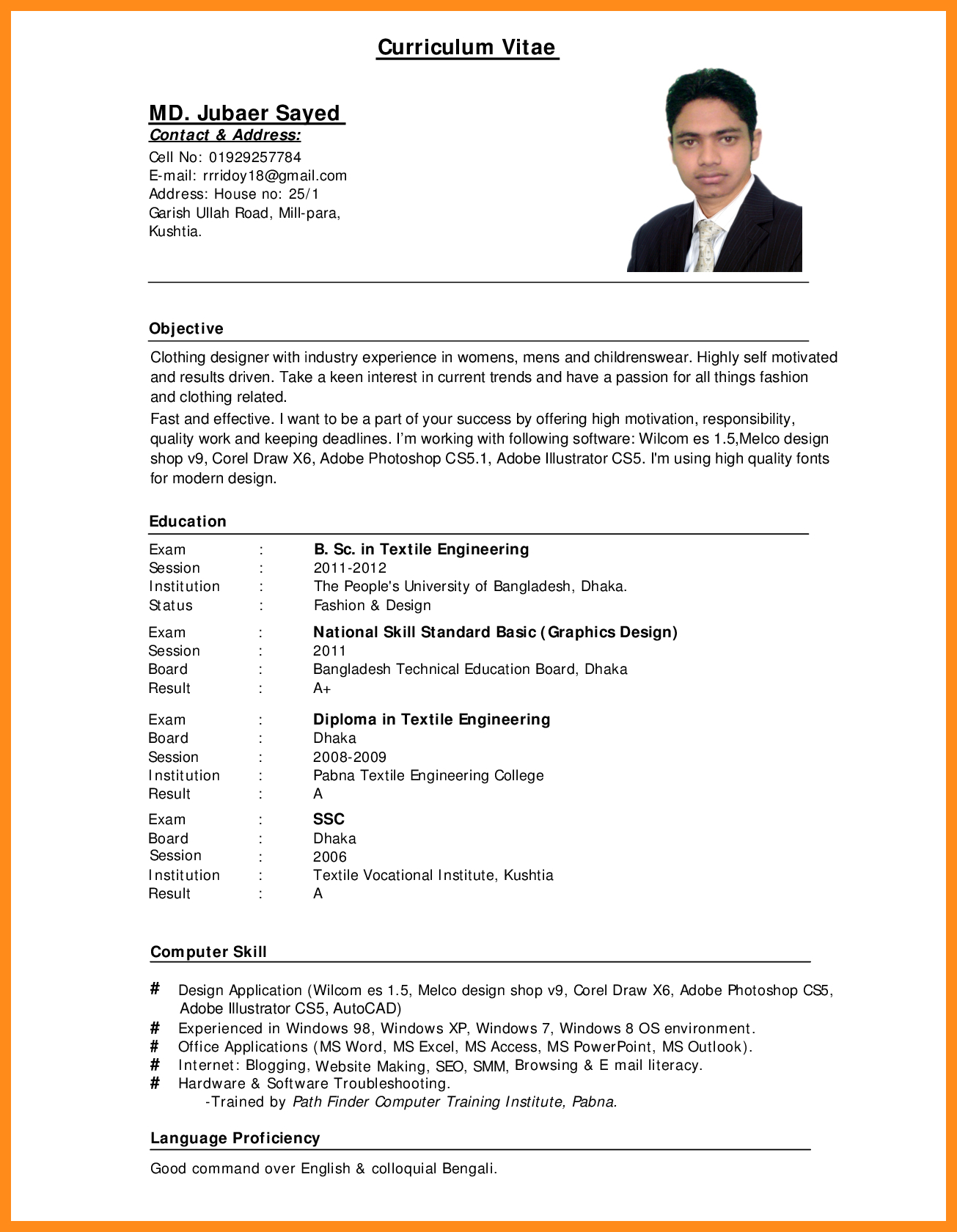 Example Of Resume 11 12 Computer Literate Resume Examples Lascazuelasphilly