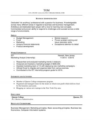 Example Of Resume How To Write The Perfect Resume With Little To No Experience
