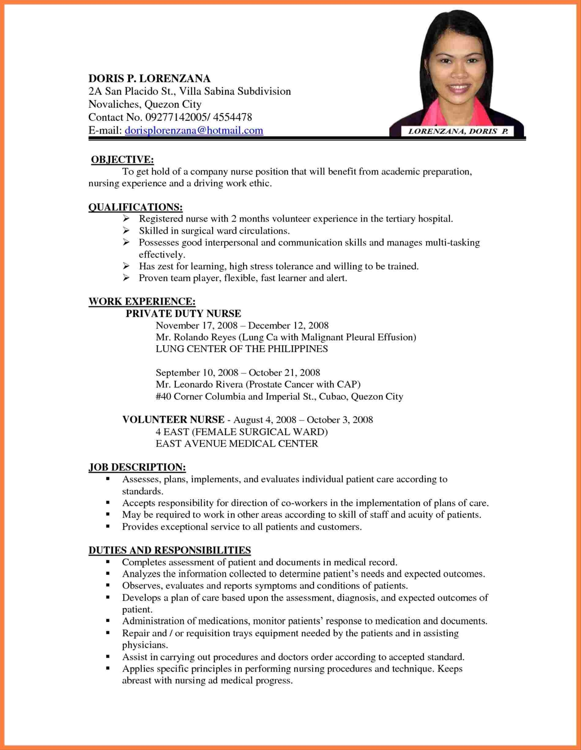 Example Of Resume Sample Resumes For Teacher With No Experience Easy Resume Samples
