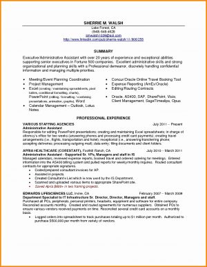 Executive Assistant Resume Administrative Assistant Resume Template Resume Template For