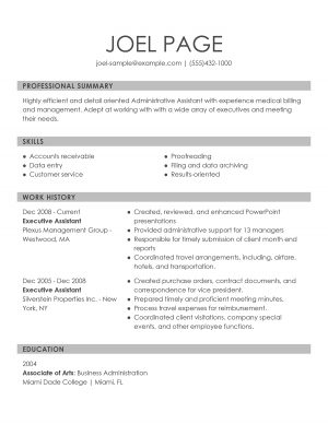 Executive Assistant Resume Data Entry Clerk Resume Examples Free To Try Today Myperfectresume