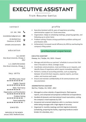 Executive Assistant Resume Executive Assistant Resume Example Writing Tips Rg