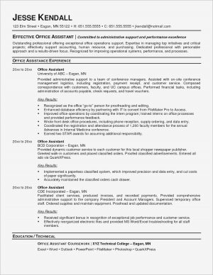 Executive Assistant Resume Sample Administrative Assistant Resume New Executive Assistant