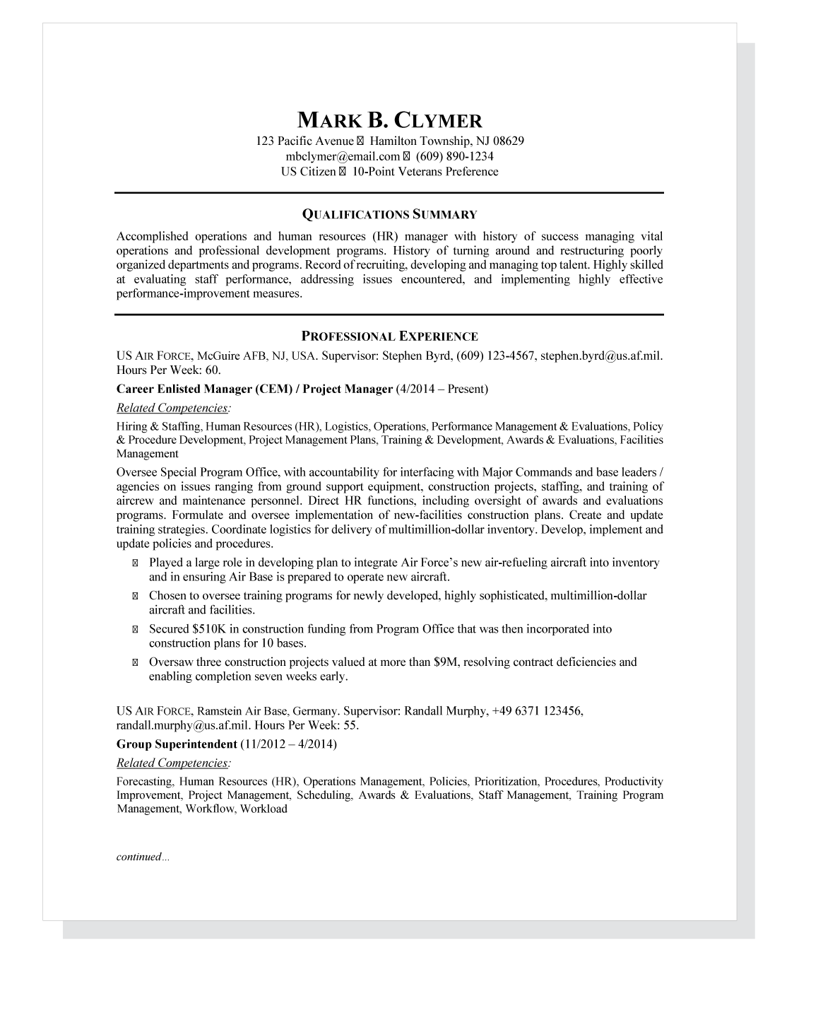 Federal Resume Template 3983623 Federalresumefront federal resume template|wikiresume.com