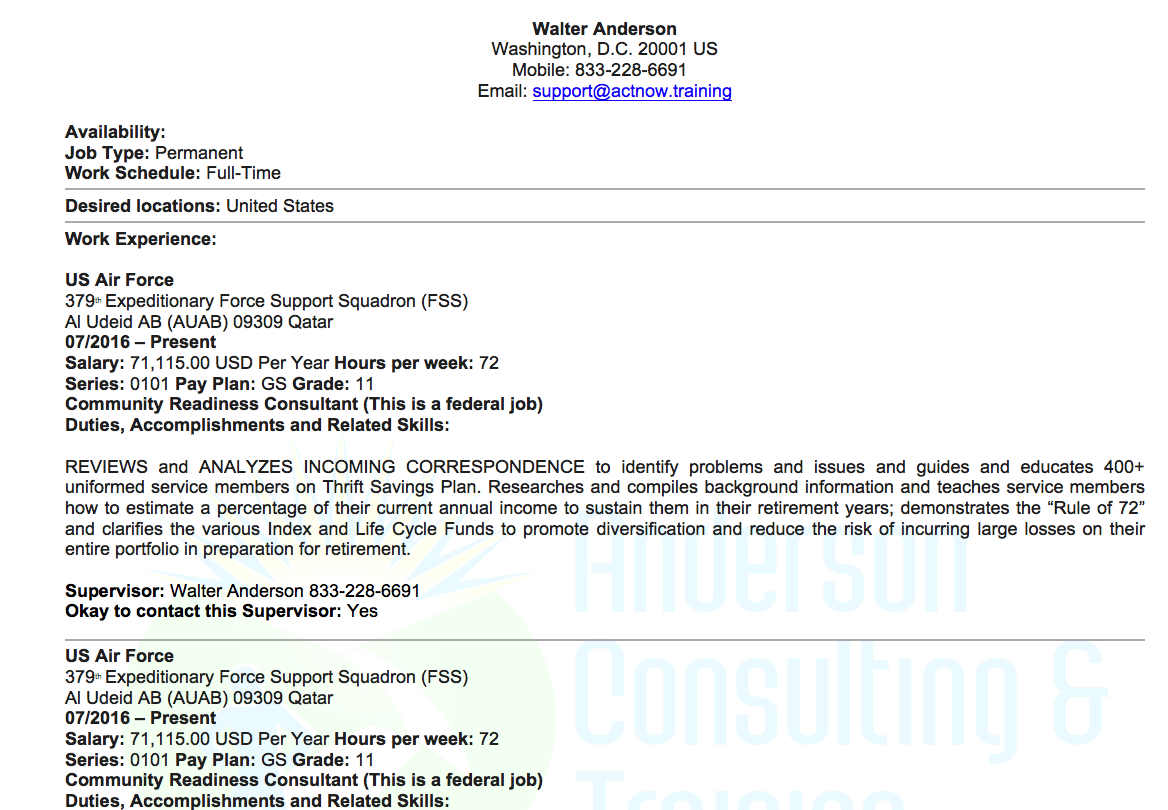 Federal Resume Template Federaltemplate 2 federal resume template|wikiresume.com