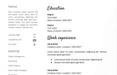 Free Resume Template Handwritten Headlines Google Docs Resume Template Free free resume template|wikiresume.com